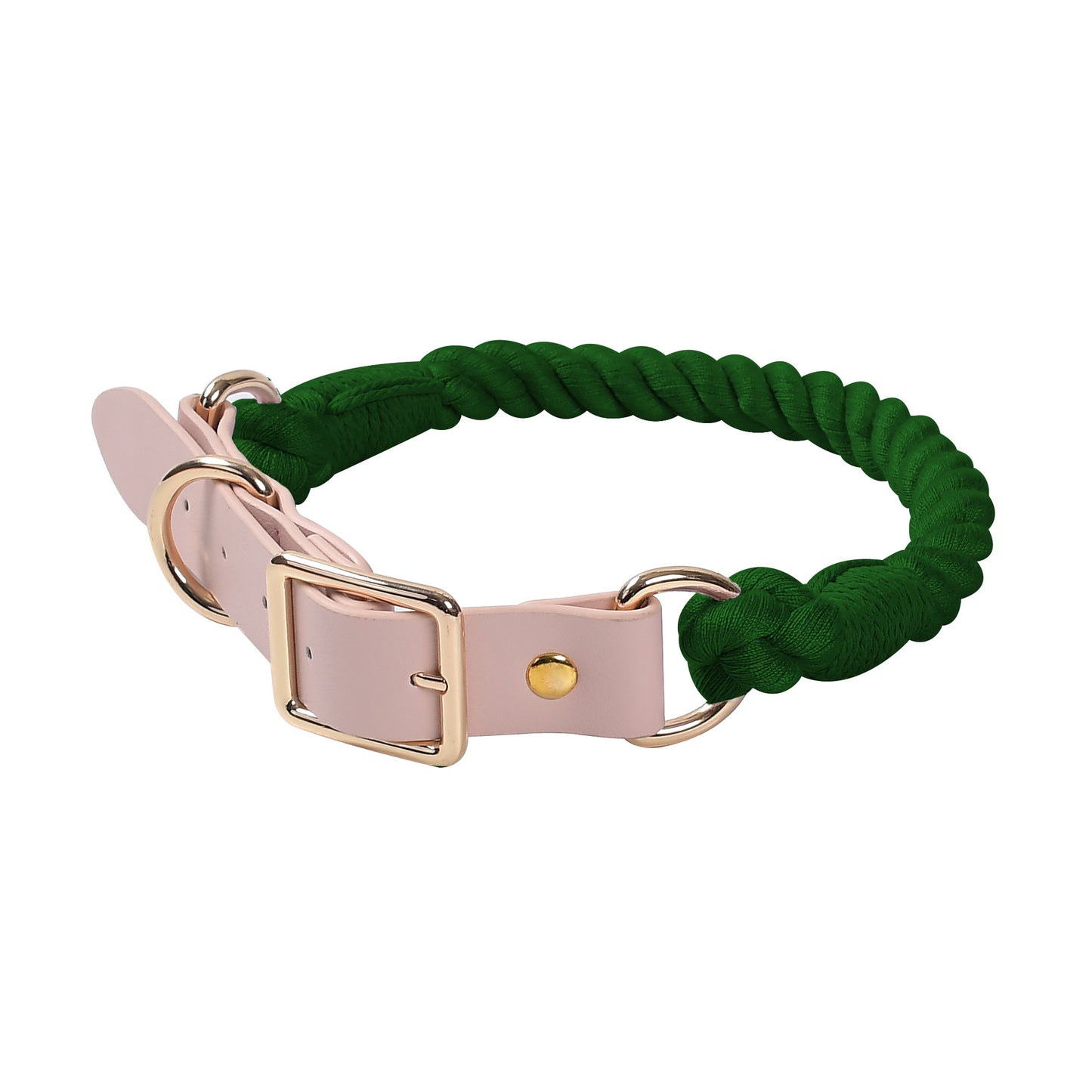 Braided PU & Cotton Dog Collar