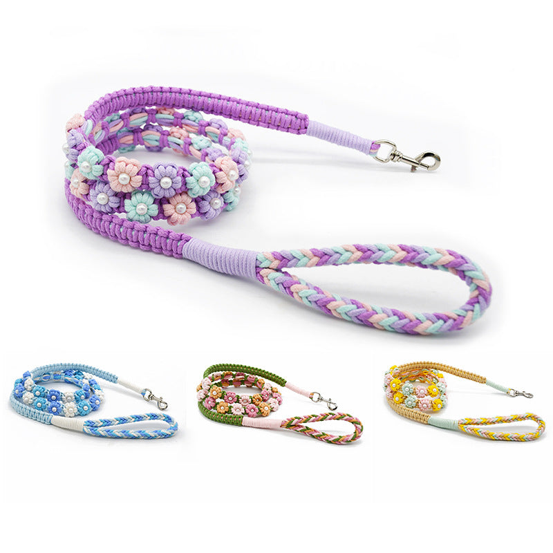 Floral No Pull Dog Leash