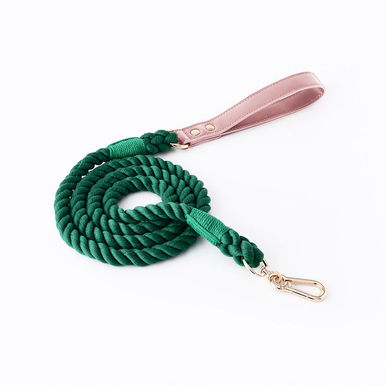 Braided PU & Cotton Dog Leash