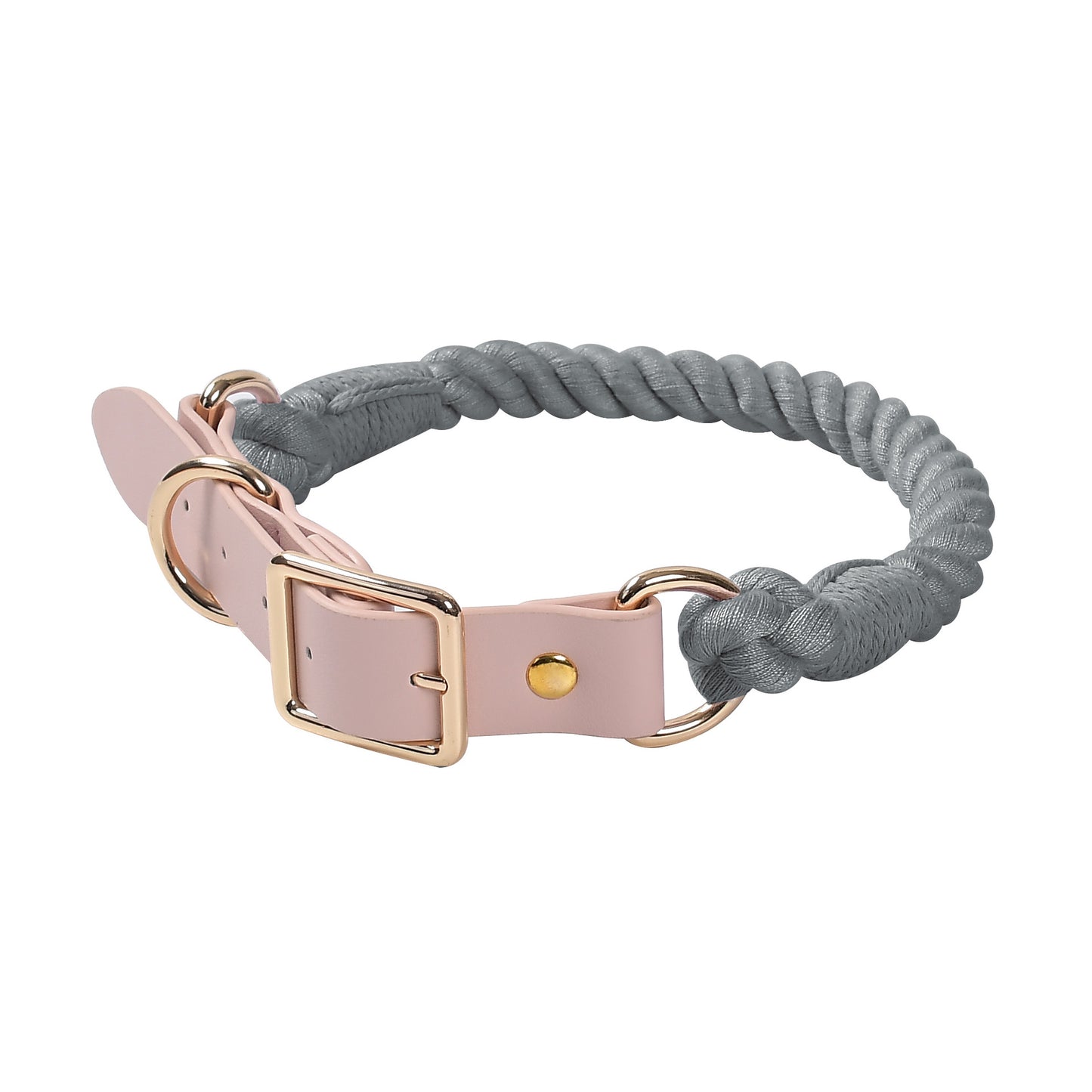 Braided PU & Cotton Dog Collar
