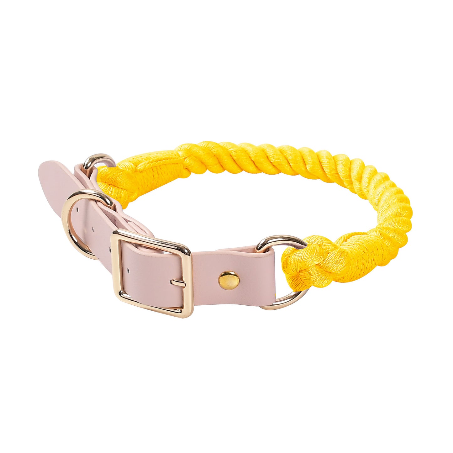 Braided PU & Cotton Dog Collar