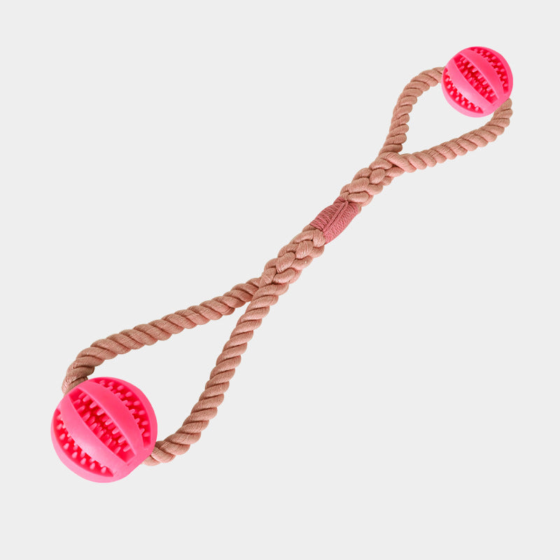 Chewable Rope Treat Cotton Ball Dog Toy