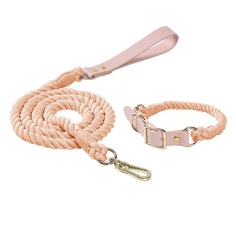 Braided PU & Cotton Dog Set