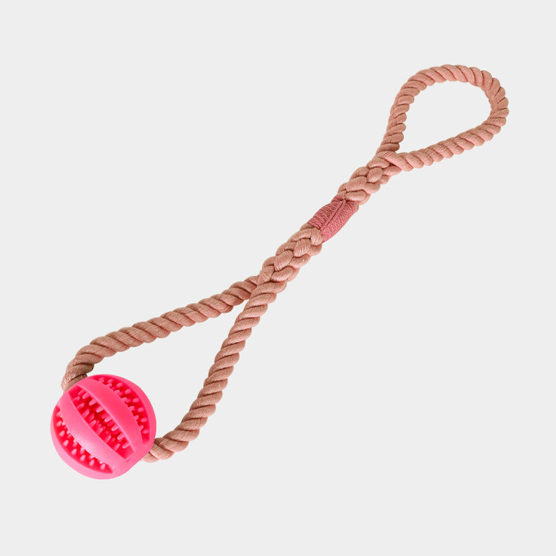 Chewable Rope Treat Cotton Ball Dog Toy