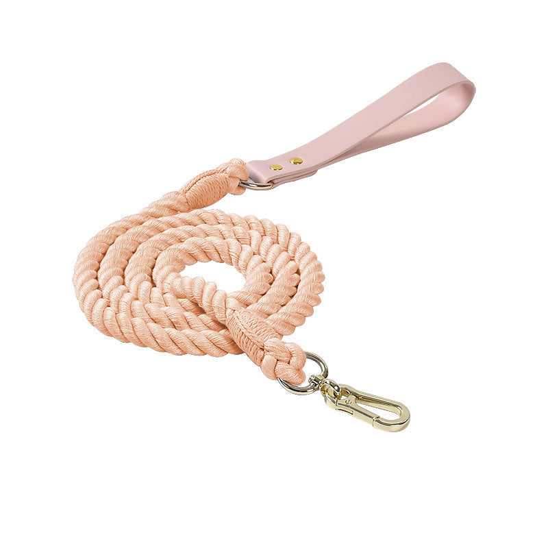 Braided PU & Cotton Dog Leash