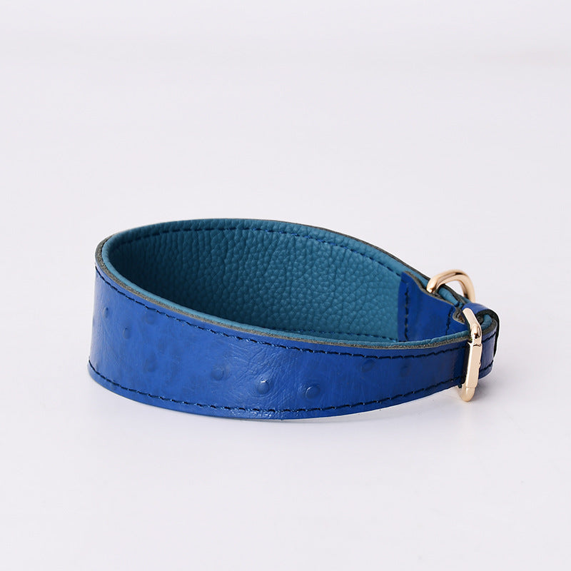 Wide Neck Leather Dog Collar