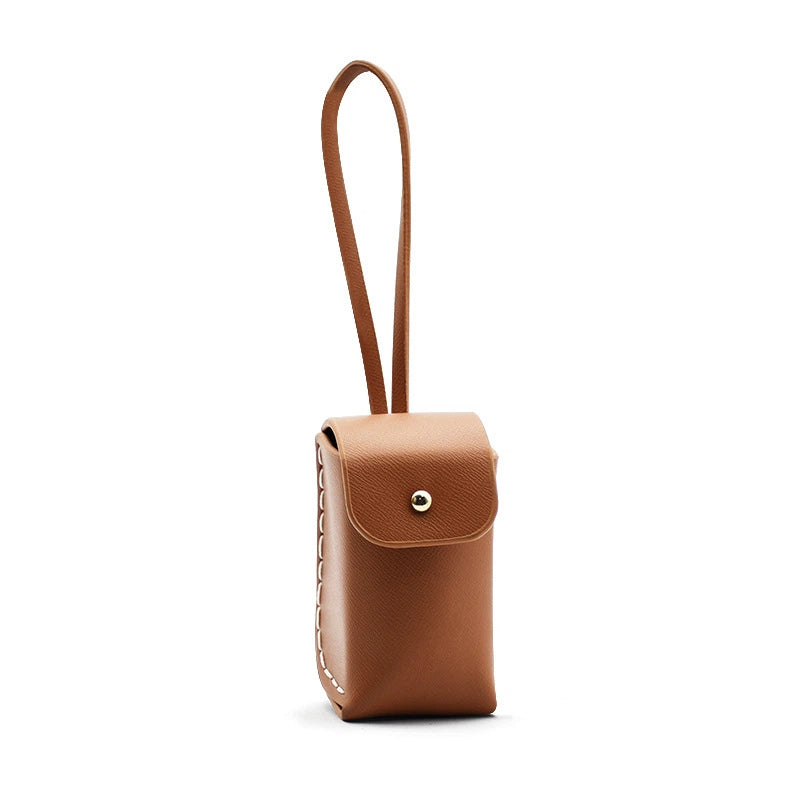 Vegan Leather Poop Bag Holder