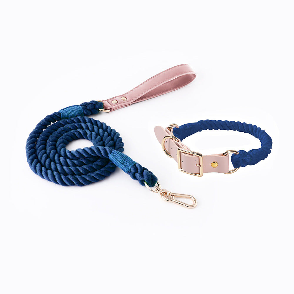 Braided PU & Cotton Dog Set