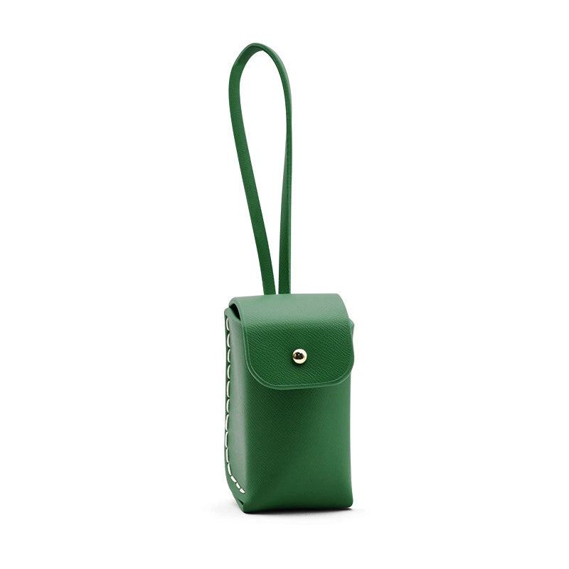 Vegan Leather Poop Bag Holder