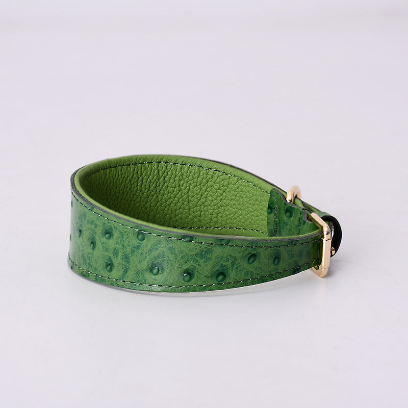 Wide Neck Leather Dog Collar