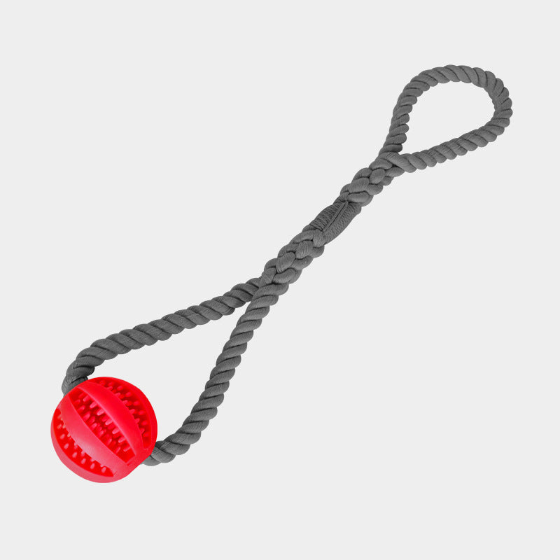 Chewable Rope Treat Cotton Ball Dog Toy