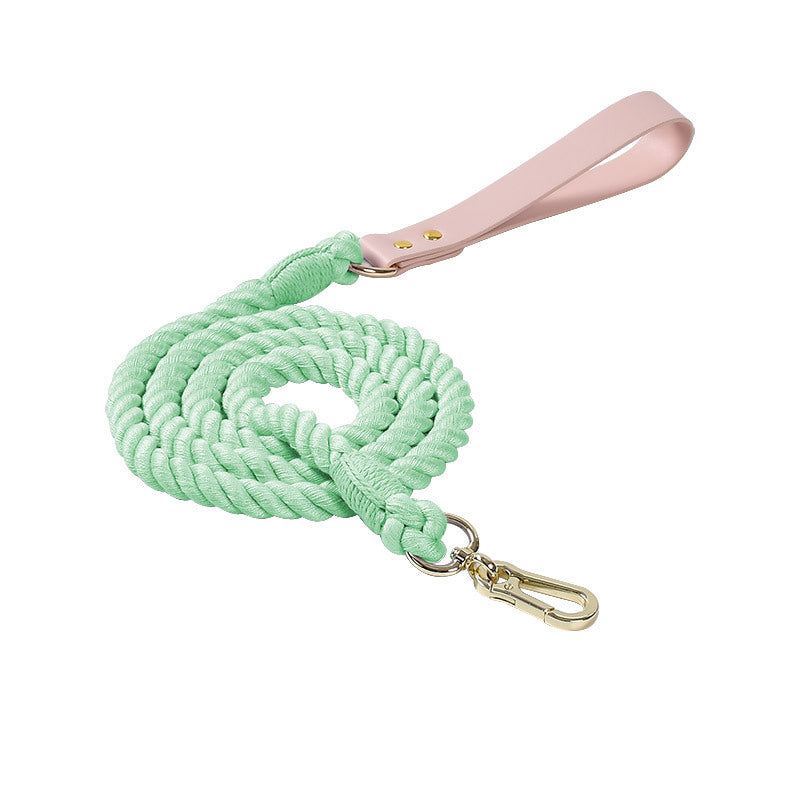Braided PU & Cotton Dog Leash