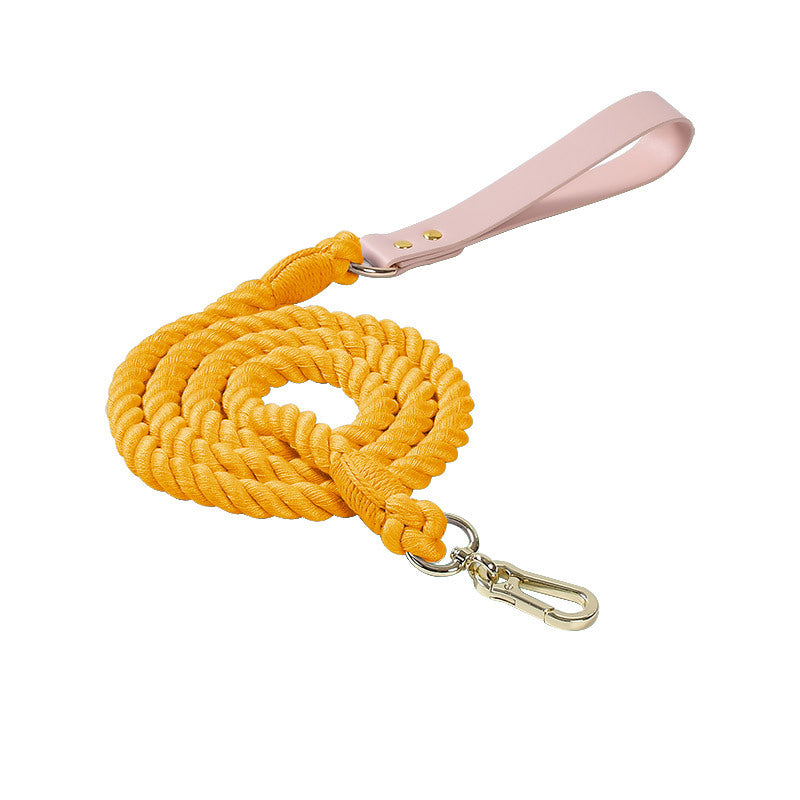 Braided PU & Cotton Dog Leash