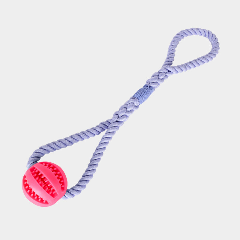 Chewable Rope Treat Cotton Ball Dog Toy