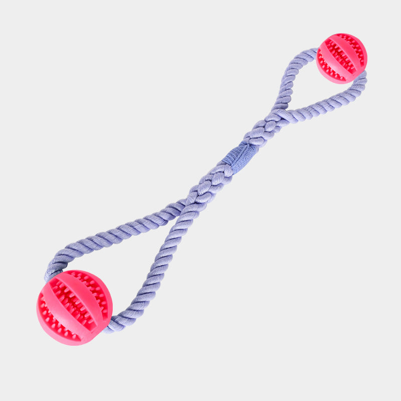 Chewable Rope Treat Cotton Ball Dog Toy