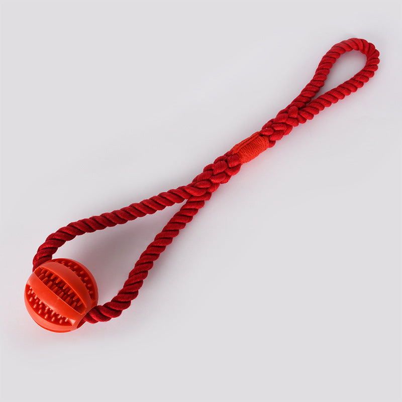 Chewable Rope Treat Cotton Ball Dog Toy