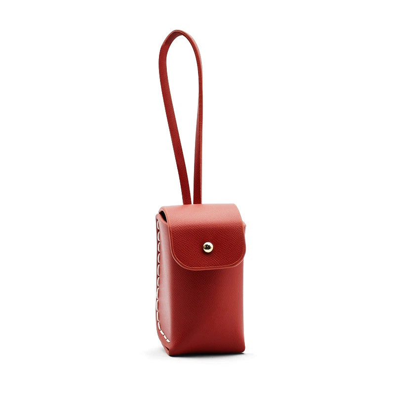 Vegan Leather Poop Bag Holder