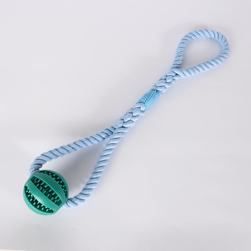 Chewable Rope Treat Cotton Ball Dog Toy