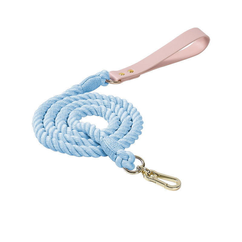 Braided PU & Cotton Dog Leash