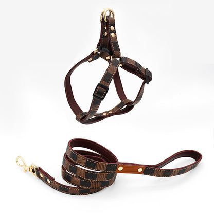 Vintage Dog Harness Anti Fur Set