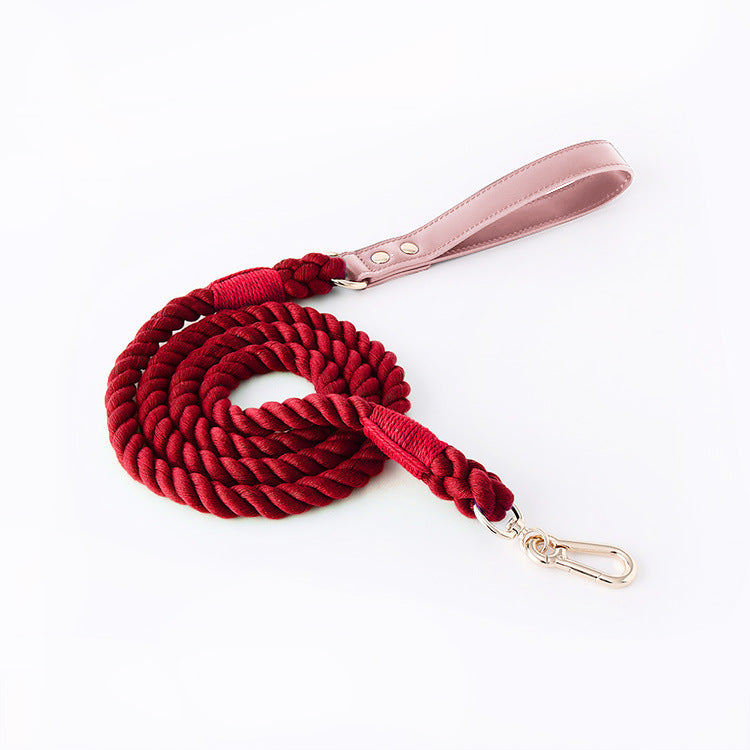 Braided PU & Cotton Dog Leash