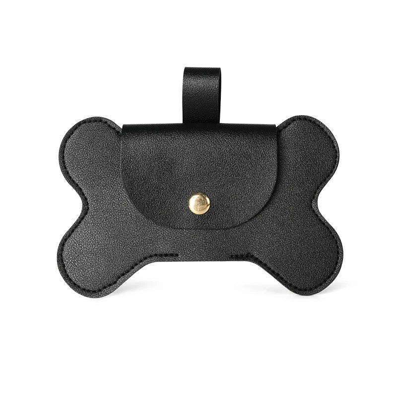 Waterproof Leather Dog Poop Bag Holder