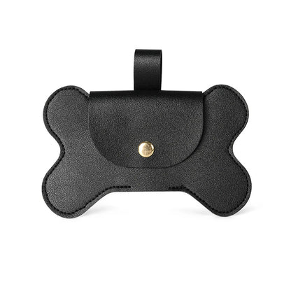 Waterproof Leather Dog Poop Bag Holder