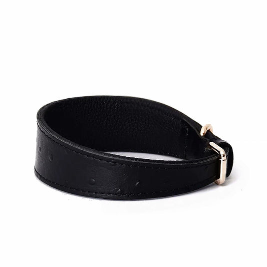 Wide Neck Leather Dog Collar