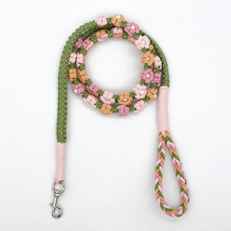 Floral No Pull Dog Leash