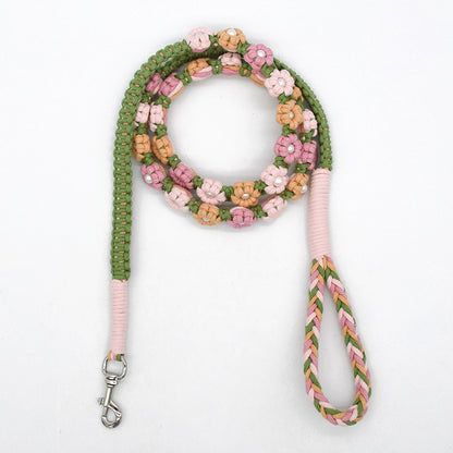 Floral No Pull Dog Leash