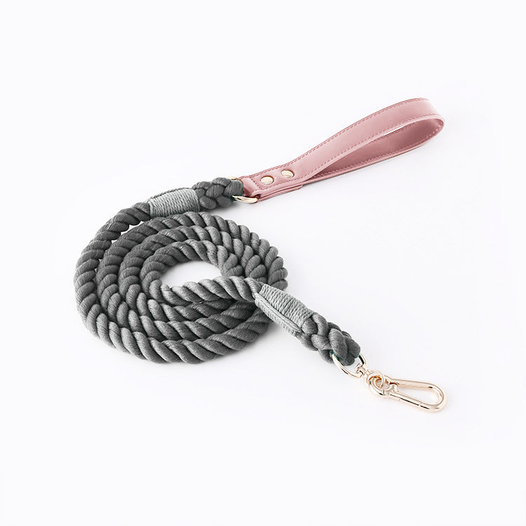 Braided PU & Cotton Dog Leash