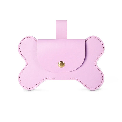 Waterproof Leather Dog Poop Bag Holder