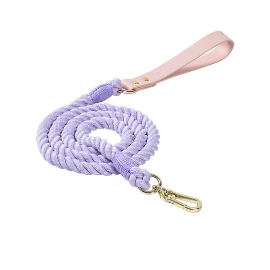 Braided PU & Cotton Dog Leash