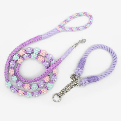 Floral No Pull Dog Set Poly