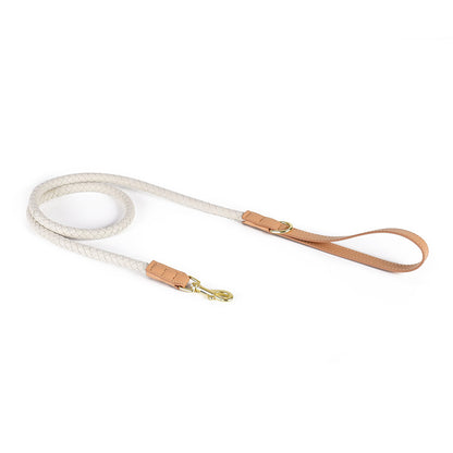 Braided Leather Dog Leash 1.2M