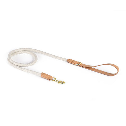 Braided Leather Dog Leash 1.2M