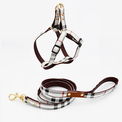 Vintage Dog Harness Anti Fur Set